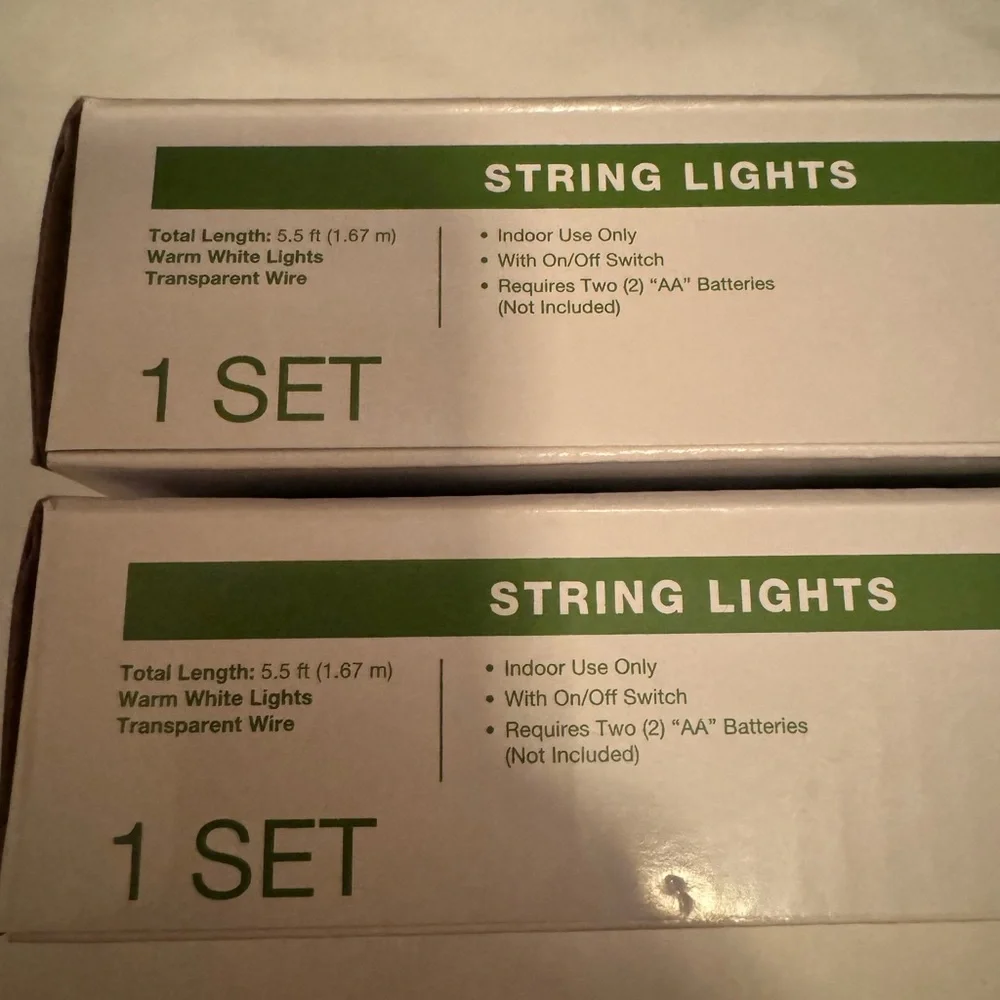 Garden Party Cactus LED String Lights - 2 pk - NIB